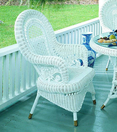 Country White 6 Pc Dining Set Model CAC-DINING from Spice Island Wicker