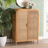 Curacao Wicker Fair Rattan 2-Door Bathroom Storage Cabinet