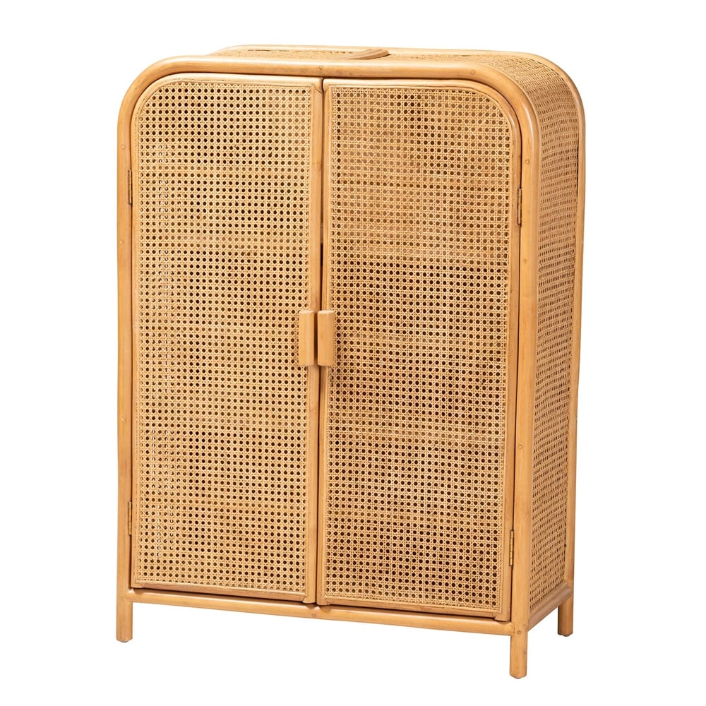 Curacao Wicker Fair Rattan 2-Door Bathroom Storage Cabinet