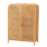 Curacao Wicker Fair Rattan 2-Door Bathroom Storage Cabinet