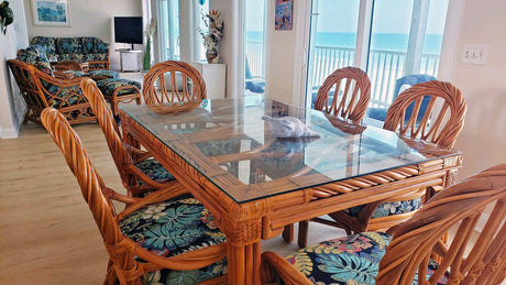 New Twist Dining Side Chairs Model 3320 from South Sea Rattan