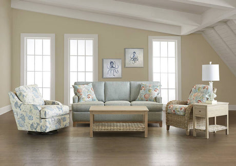 Borneo Rattan and Wood Coffee Table from Capris Furniture Model CT752