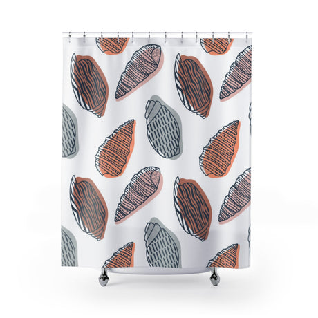 White Shell Shower Curtain