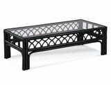 Edgewater Black Rattan 5 Pc Living Room Set Model 914-SET-BLACK Made in the USA by Braxton Culler