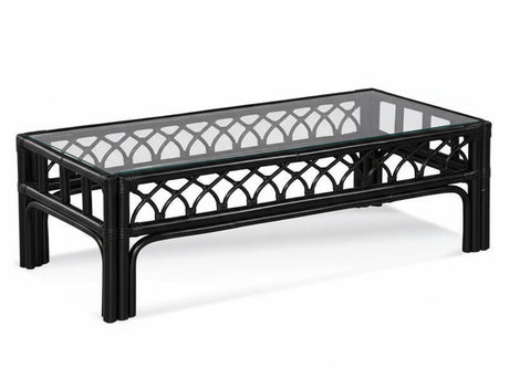 Edgewater Black Rattan 5 Pc Living Room Set Model 914-SET-BLACK Made in the USA by Braxton Culler