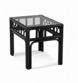 Edgewater Black Rattan 5 Pc Living Room Set Model 914-SET-BLACK Made in the USA by Braxton Culler