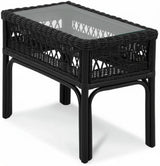 Everglade Black Rattan 5 Pc Living Room Set Model 905-5PCSET-BLACK Made in the USA by Braxton Culler
