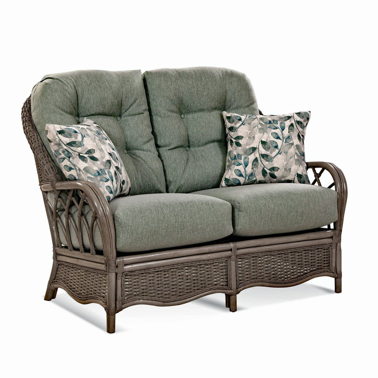 Everglade Rattan Loveseat Model 905-019 Made in the USA by Braxton Culler