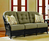 Everglade Black Rattan 5 Pc Living Room Set Model 905-5PCSET-BLACK Made in the USA by Braxton Culler