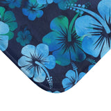 Blue Flower Bath Mat