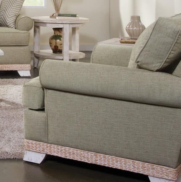 Fairwind 4 Pc Living Room Set made of Indoor Wood and Wicker – Model 2932-4PCSET