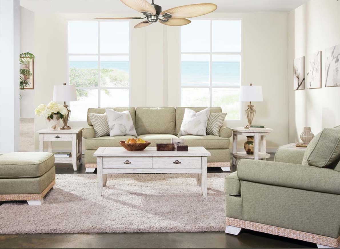 Fairwind 3 Pc Living Room Set w/ Sofa, Coffee Table, and End Table – Model 2932-3PCSET