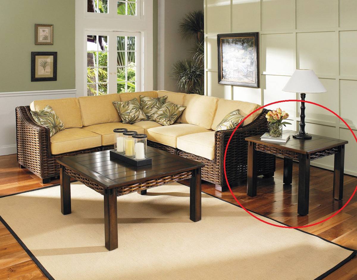 Freeport Rectangular End Table FP-09A by Designer Wicker