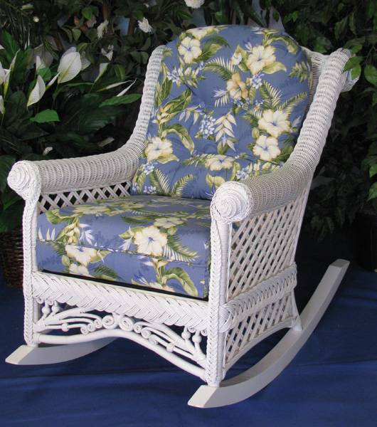 Spice Islands Wicker Complete Cushion Set (Arm Chair or Rocker) – Made in the USA SP-CUSH-LC