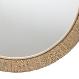 Geralyn Wicker Fair Rattan Large Round Wall Mirror