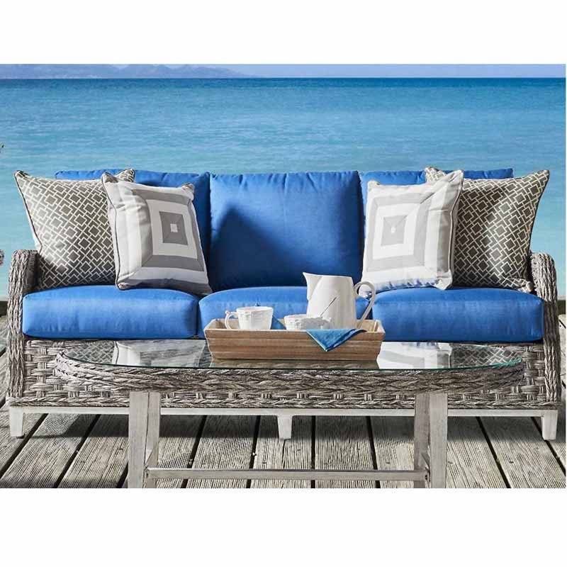 Grand Isle Outdoor Wicker Sofa 77403 by South Sea Rattan