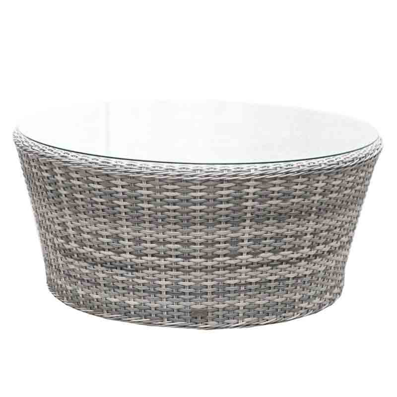 South Beach Outdoor Wicker Round Chat Gathering Table GT9844 by Beachcraft