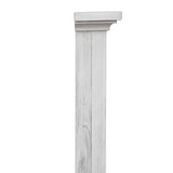Surfside Weathered White Coastal Queen Headboard B27740-WW By Seawinds Trading