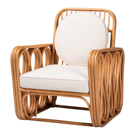 Hollywood Rattan Wicker Fair Arm Chair
