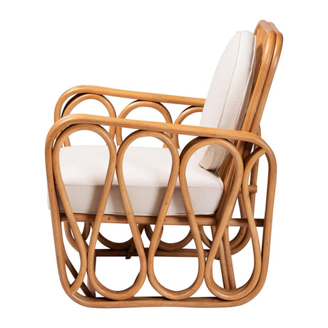 Hollywood Rattan Wicker Fair Arm Chair