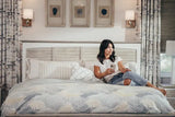Islamorada Coastal Style King Headboard Model B23341-DAPGREY By Seawinds Trading
