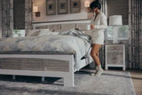 Islamorada Coastal Style 2 Pc Set includes Queen Complete Bed and Nightstand Model B233340CPLT-2PC-SET By Seawinds Trading