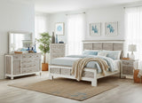 Islamorada Coastal Style King Complete Bed Model B233KBED-DAPGREY By Seawinds Trading