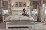 Nantucket 4-Pc Coastal Style (Queen or King) Bedroom Set by Wicker Fair