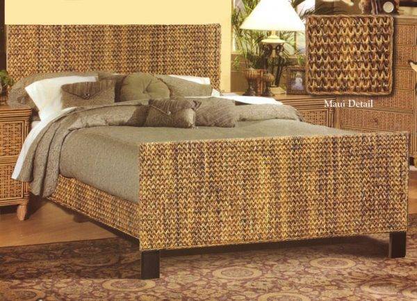 Island Breeze Maui Queen Headboard Model B53340-NAT By Seawinds Trading