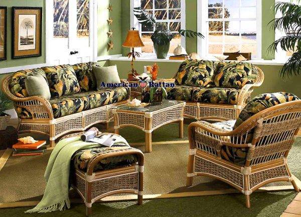 Islander Rattan End Table Model ISET from Spice Island Wicker
