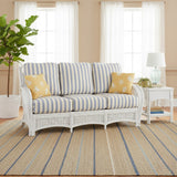 Kona Rattan and Wicker Sofa in Whitewash Finish by Stanley Chair
