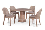 Lempa 5 Pc Mindi Wood and Rattan Dining Set by Braxton Culler