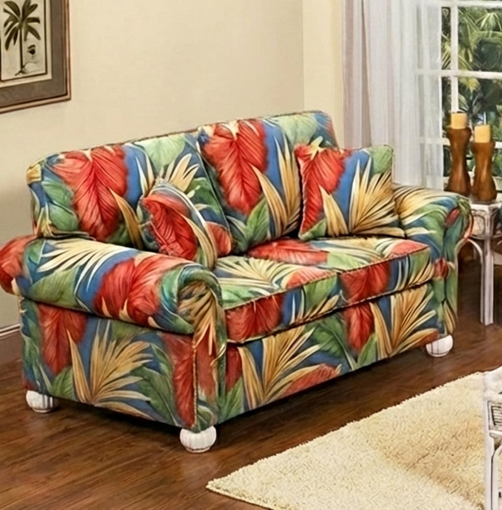 Maryland Rolled Arm Loveseat Twin Sleeper by Stanley Chair Model 868-IS