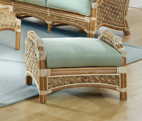 Mauna Loa Rattan Ottoman Model MLO from Spice Island Wicker