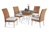 Boone Dining Table with 48 or 60 Inch Round Glass Top by Braxton Culler Model 1017-075