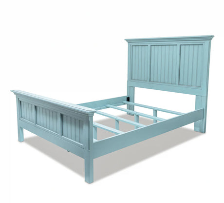 Monaco Distressed Blue 5 Pc Bedroom Set Model B818-5pc-Set By Seawinds Trading