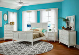 Monaco Distressed White 5 Pc Bedroom Set By Seawinds Trading
