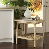 Morocco Rattan End Table Model MC-09 By Designer Wicker Tribor