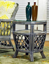 Nadine Willow Finish End Table Model 6243 from South Sea Rattan