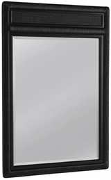Naples Black Wicker and Rattan Vertical Mirror Model 807-049-BLACK by Braxton Culler
