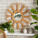 Oahu Wicker Fair Rattan Mirror