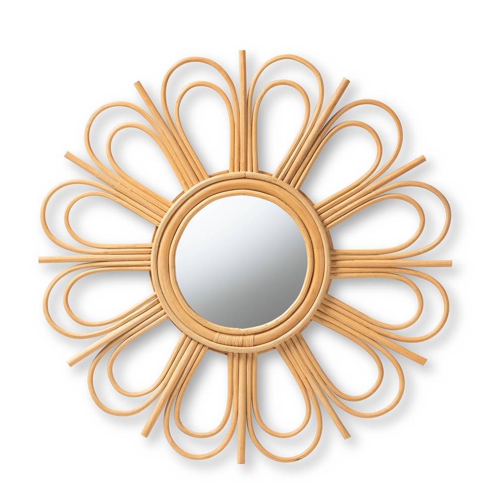 Oahu Wicker Fair Rattan Mirror