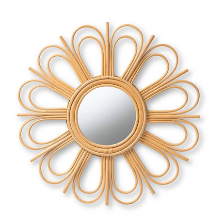 Oahu Wicker Fair Rattan Mirror
