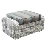 South Beach Outdoor Wicker Ottoman OT9844 by Beachcraft