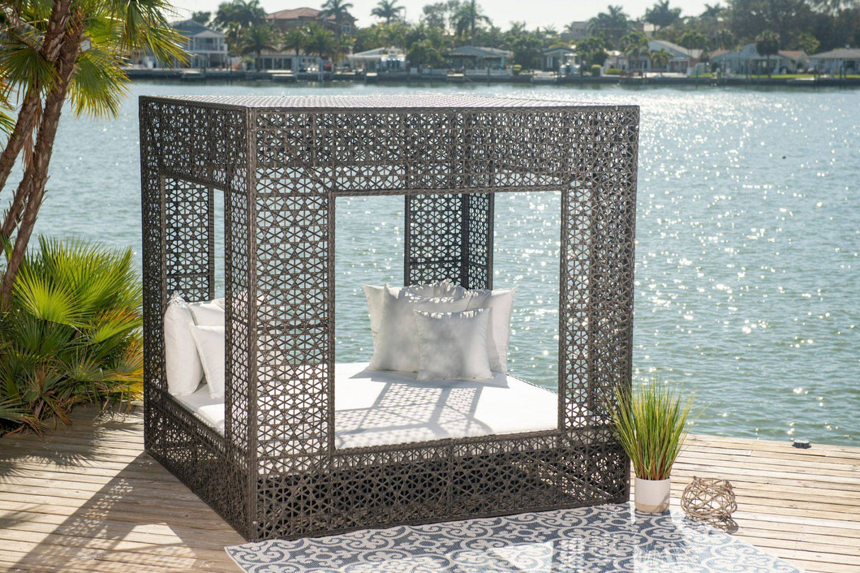 Panama Jack Serenity Daybed with Cushions PJO-5100-GRY-SQDB/SU-706