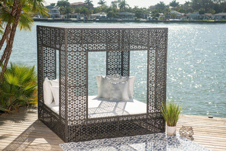 Panama Jack Serenity Daybed with Cushions PJO-5100-GRY-SQDB/SU-706
