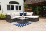 Outdoor Graphite 6 Pc Sectional with Cushions by Panama Jack Model PJO-1601-GRY-6SEC-GL