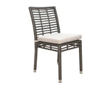 Panama Jack Outdoor Graphite Stackable Side Chair by Hospitality Rattan Model PJO-1601-GRY-SC