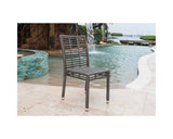 Panama Jack Outdoor Graphite Stackable Side Chair by Hospitality Rattan Model PJO-1601-GRY-SC
