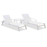Panama Jack Mykonos 3 Pc Outdoor Chaise Lounge Set Seating Set PJO-2401-WHT-3CL